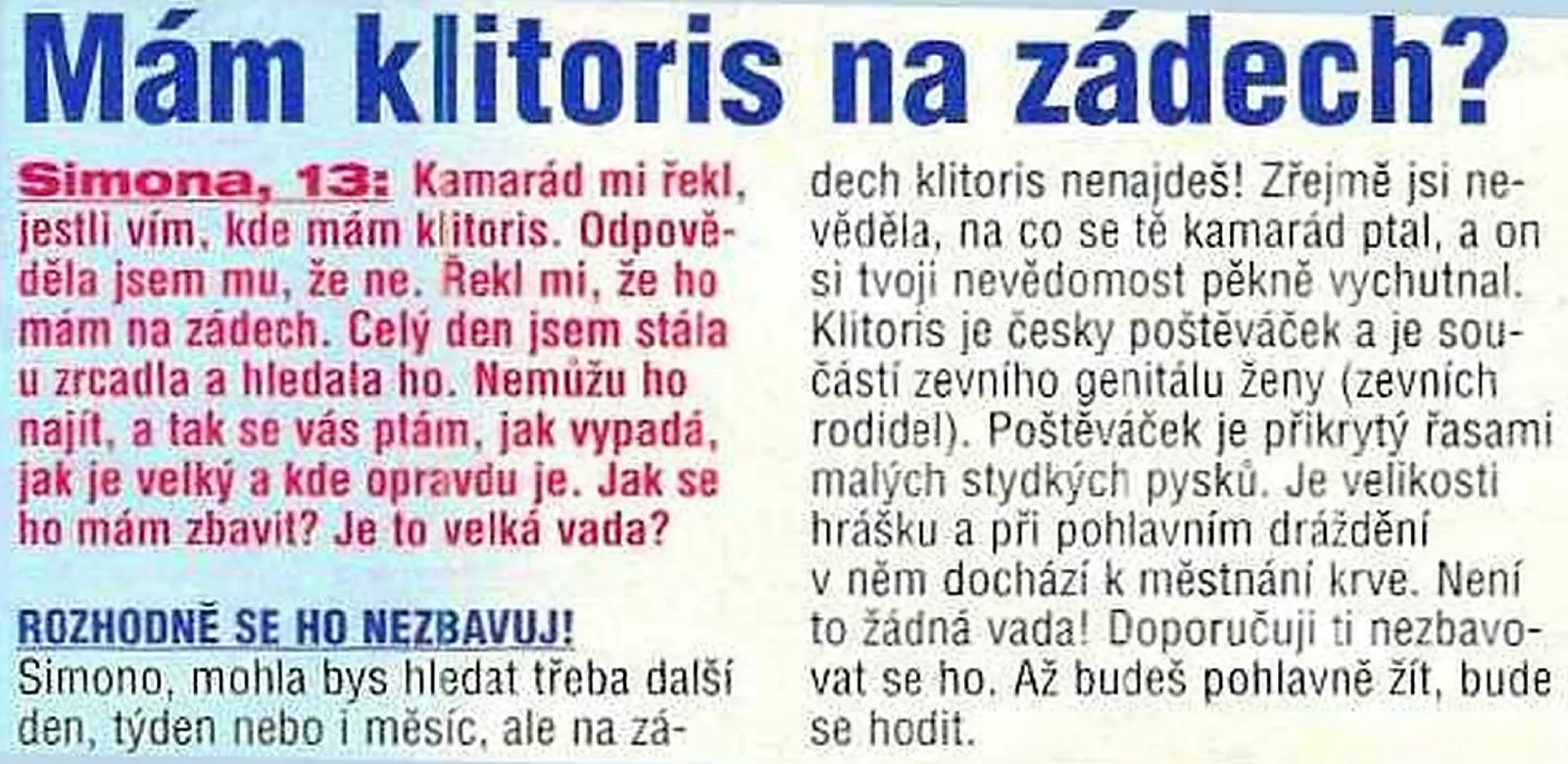 Poradna časopisu Bravo